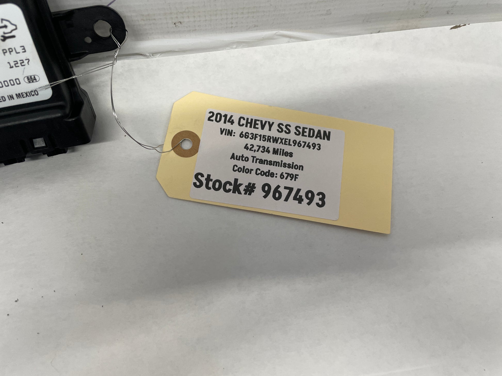 2014 Chevy SS Sedan Parking Aid Assist Control Module OEM - Day's Parts Yard