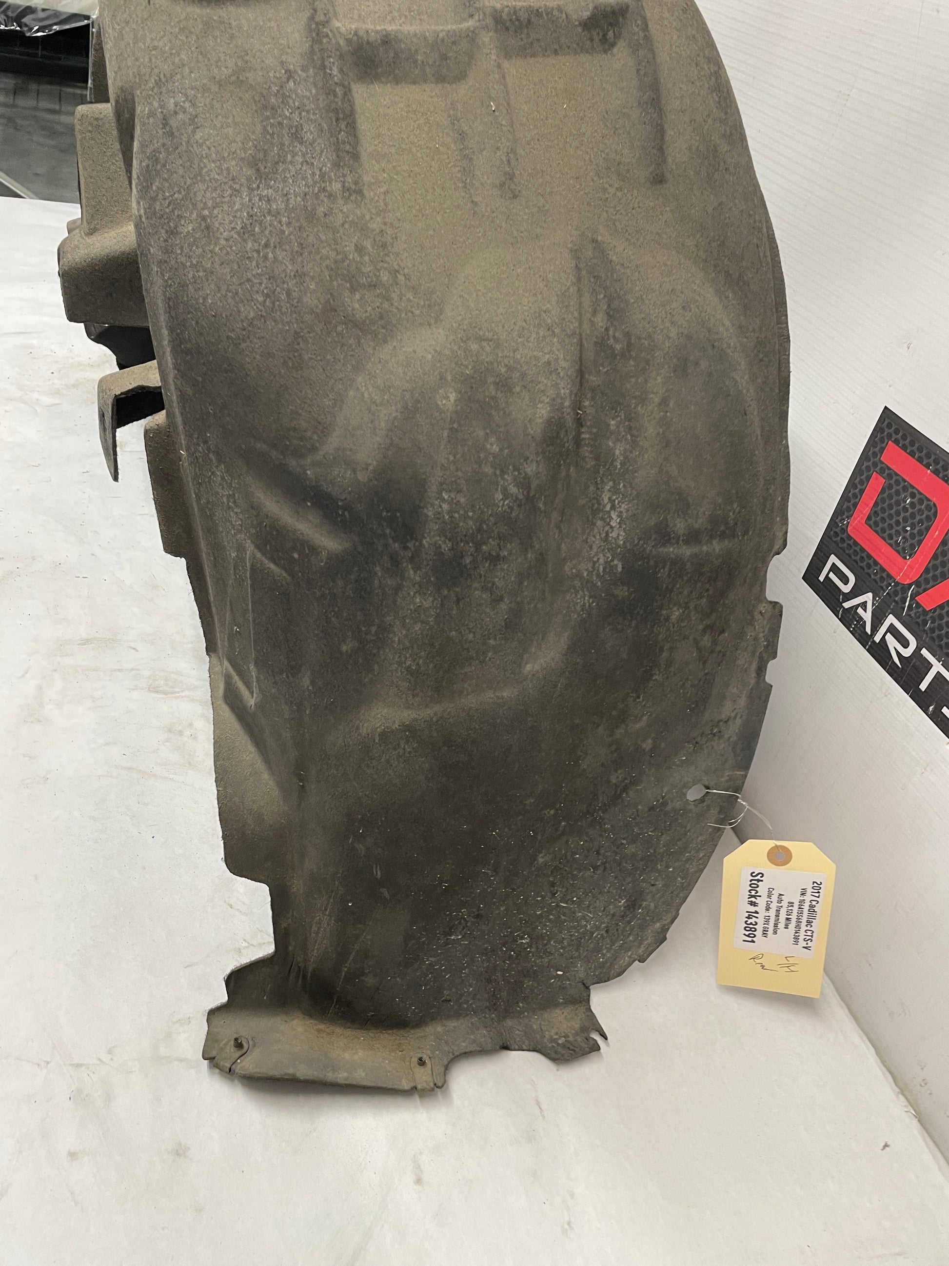 2017 Cadillac CTS-V LH Driver Rear Fender Wheel Well House Liner OEM - Day's Parts Yard