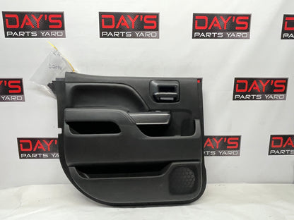 2015 Chevy Silverado K1500 LH Driver Rear Interior Door Panel Trim OEM - Day's Parts Yard