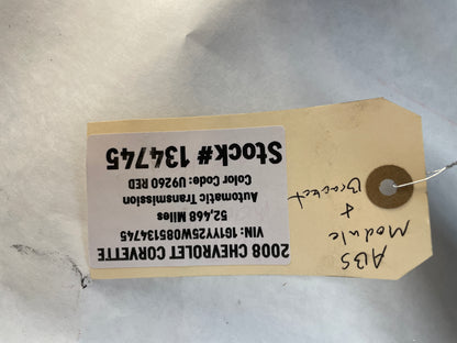 2008 Chevy C6 Corvette ABS Anti Lock Brake Pump Control Module w/ Bracket OEM