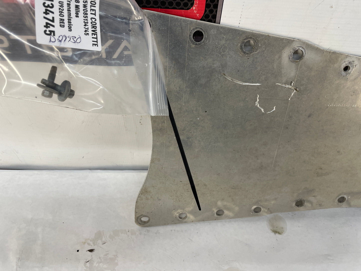 2008 Chevy Corvette Torque Tube Tunnel Cover Shield w/ Hardware OEM