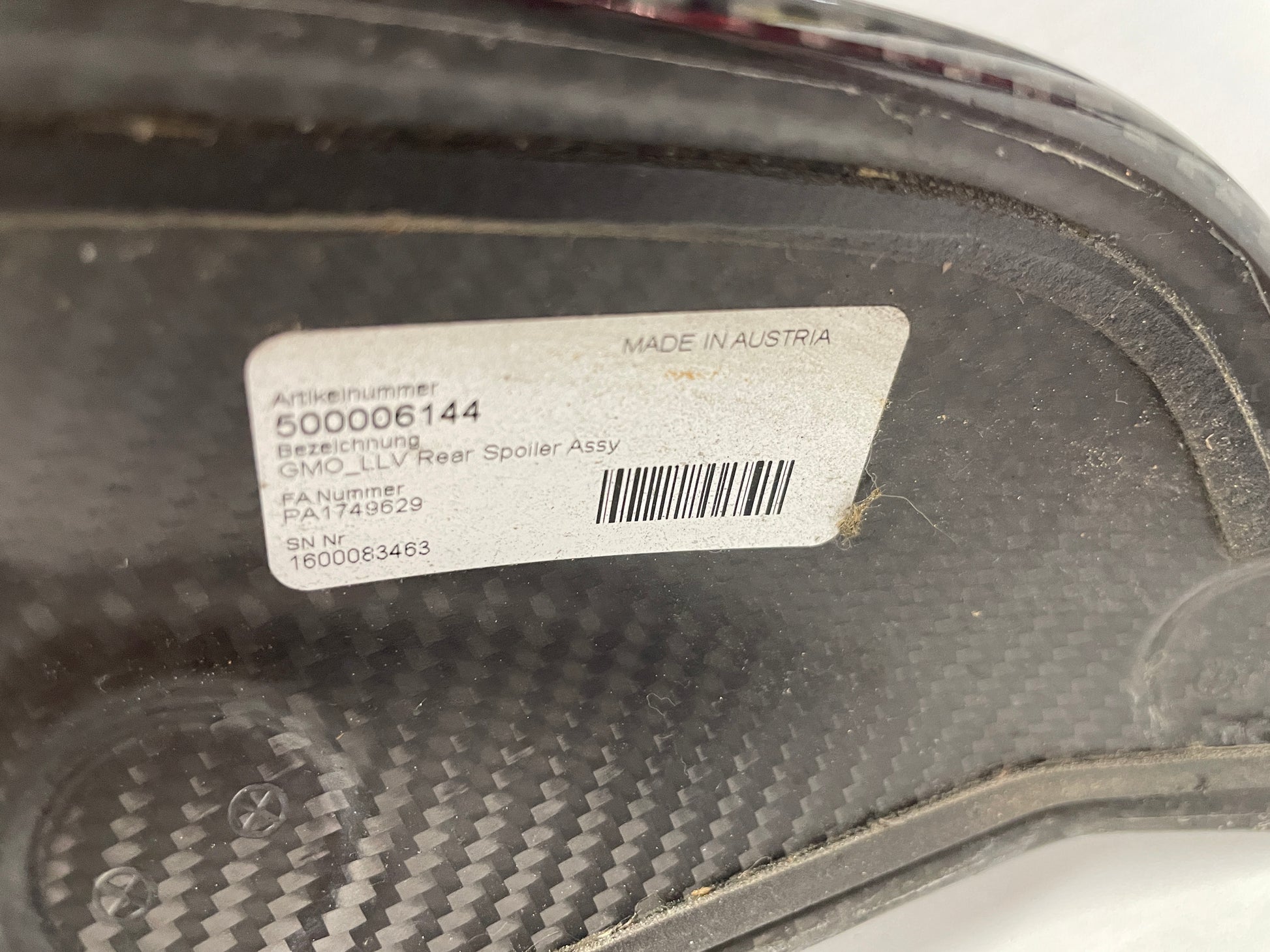 2017 Cadillac CTS-V Carbon Fiber Trunk Deck Lid Spoiler w/ Brake Light OEM - Day's Parts Yard