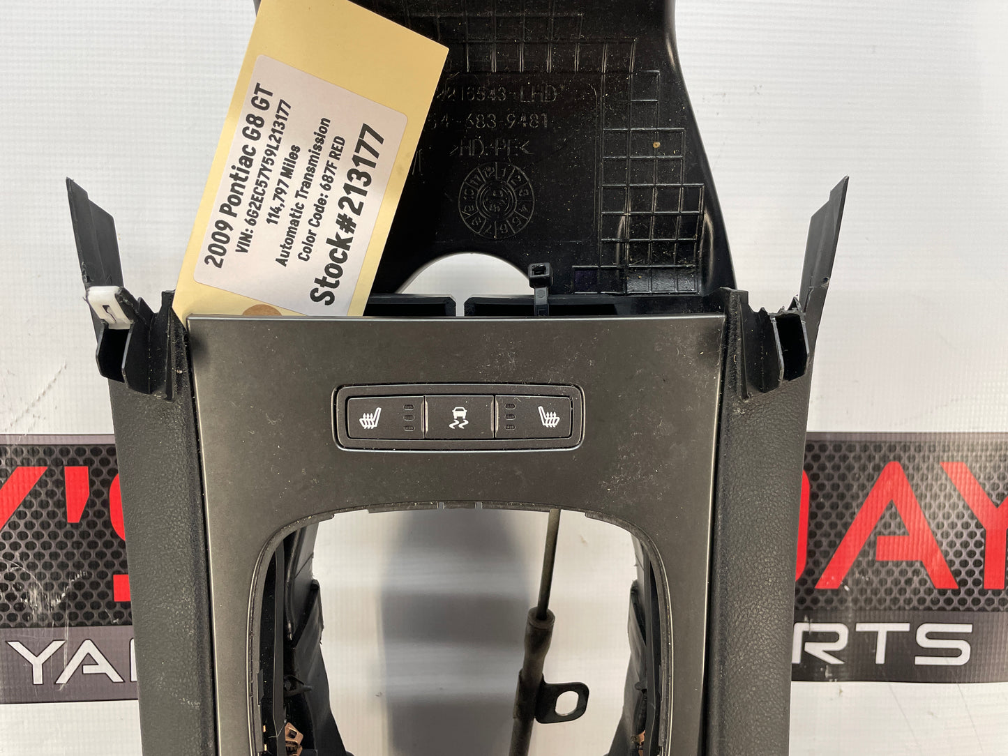 2009 Pontiac G8 GT Complete Center Console w/ Shifter Assembly OEM