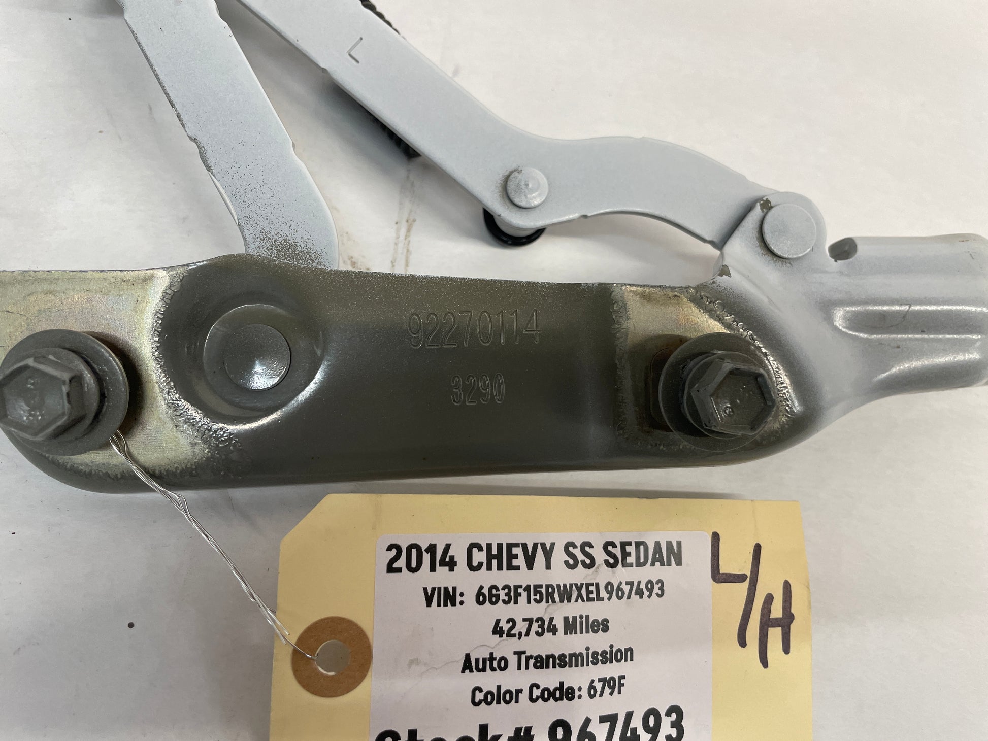 2014 Chevy SS Sedan Trunk Deck Lid Hinges OEM - Day's Parts Yard