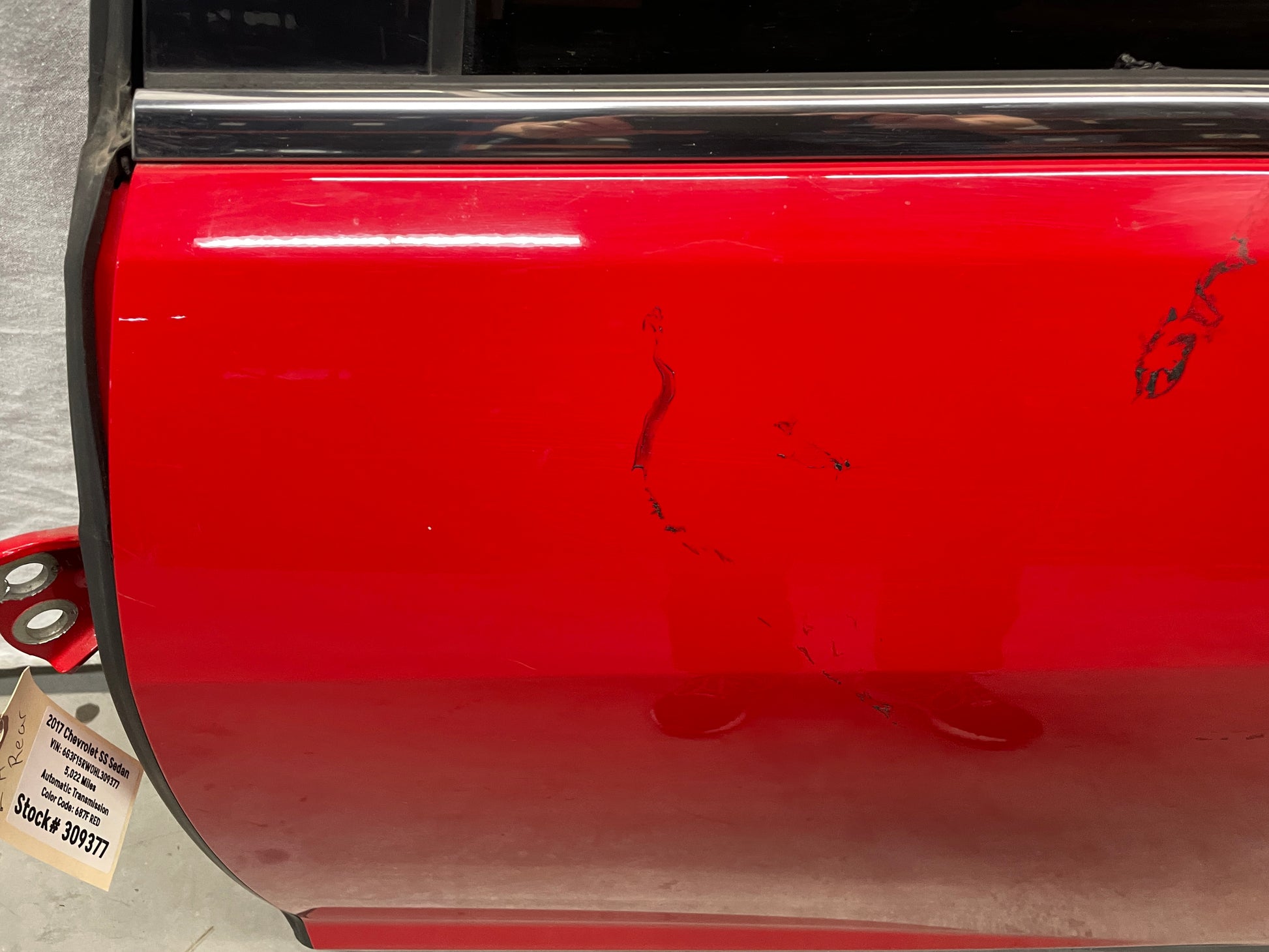 2017 Chevy SS Sedan RH Passenger Rear Exterior Door OEM - Day's Parts Yard