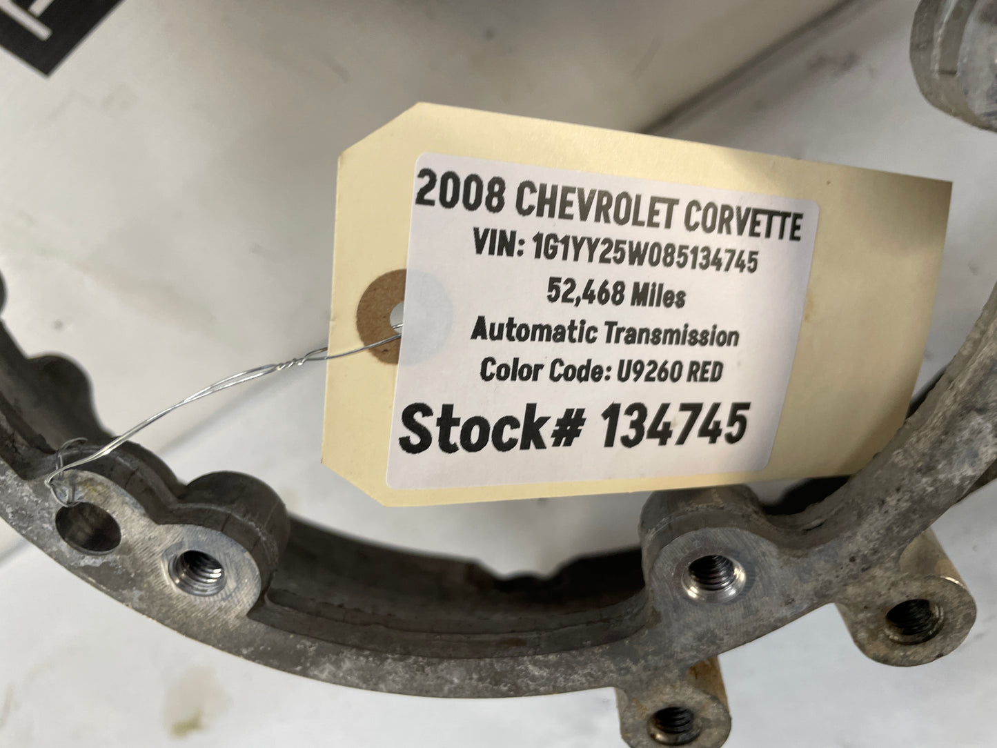 2008 Chevy C6 Corvette Automatic Transmission Bell Flywheel Housing OEM