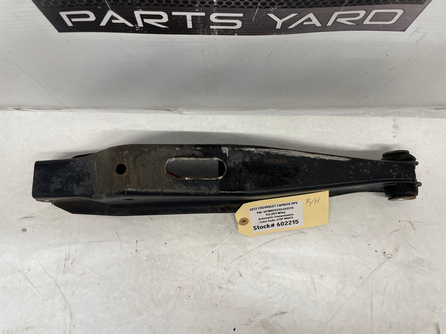 2012 Chevy Caprice PPV RH Passenger Rear Suspension Lower Control Arm OEM