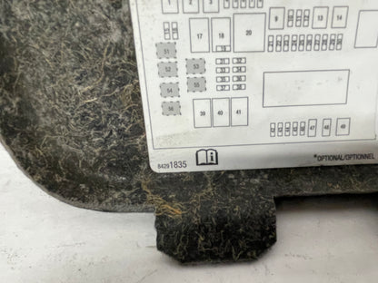 2017 Cadillac CTS-V LH Driver Rear Trunk Fuse Access Cover Compartment Panel Trim OEM - Day's Parts Yard