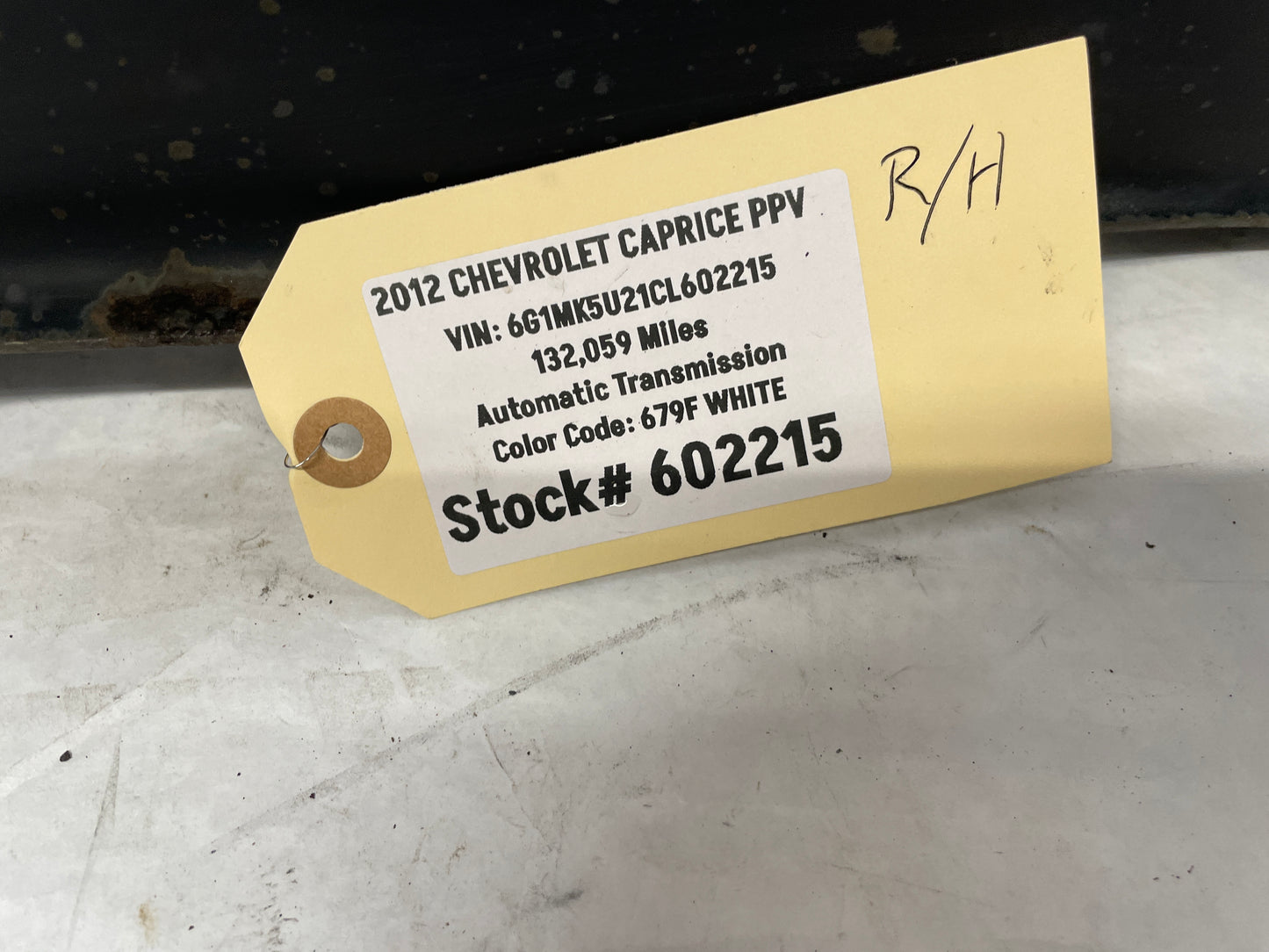 2012 Chevy Caprice PPV RH Passenger Rear Suspension Lower Control Arm OEM