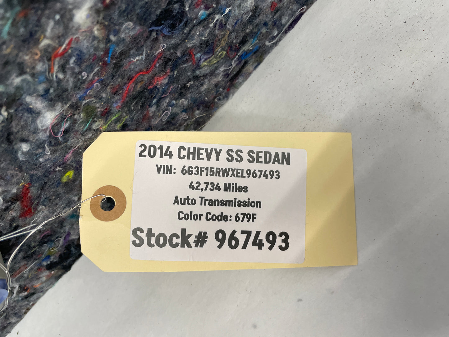 2014 Chevy SS Sedan RH & LH Interior Quarter Panel C Pillar Trim OEM - Day's Parts Yard
