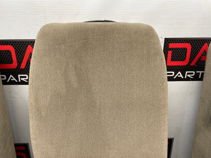 2004 Chevy Silverado 2500HD Bucket Seats w/ Center Console Jump Tan Cloth OEM