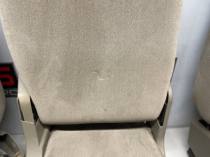 2004 Chevy Silverado 2500HD Bucket Seats w/ Center Console Jump Tan Cloth OEM