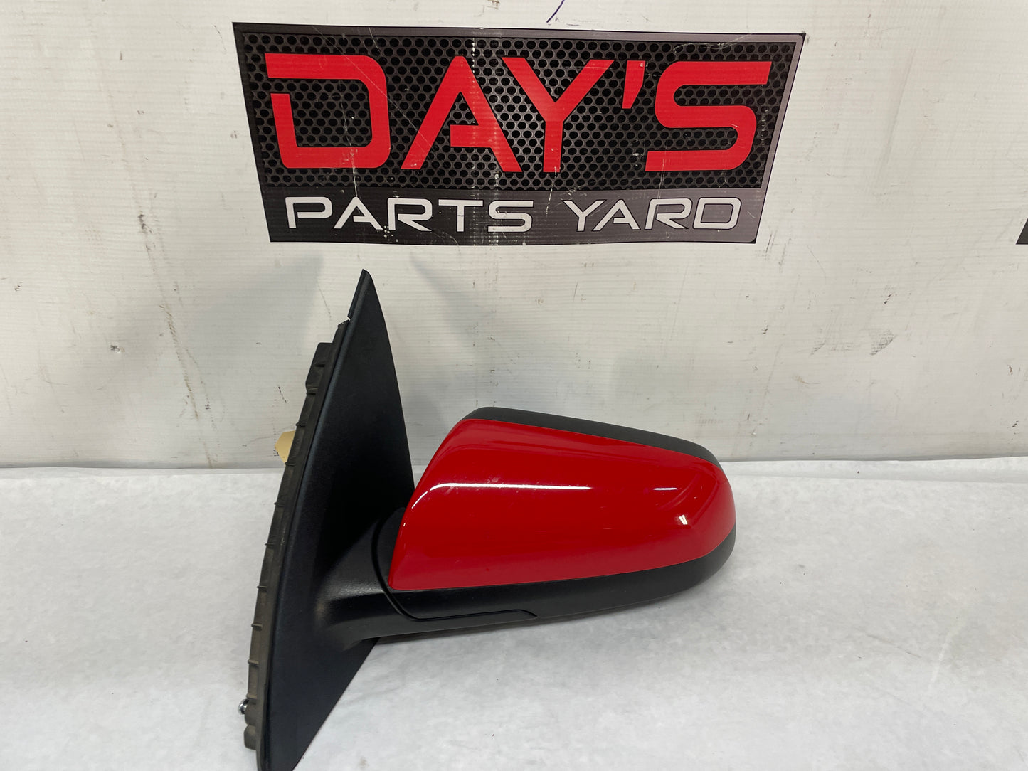 2009 Pontiac G8 GT LH Driver Exterior Out Side Door Mirror Red OEM