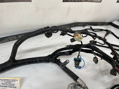 2008 Chevy C6 Corvette Engine Motor Automatic Transmission Wire Wiring Harness OEM