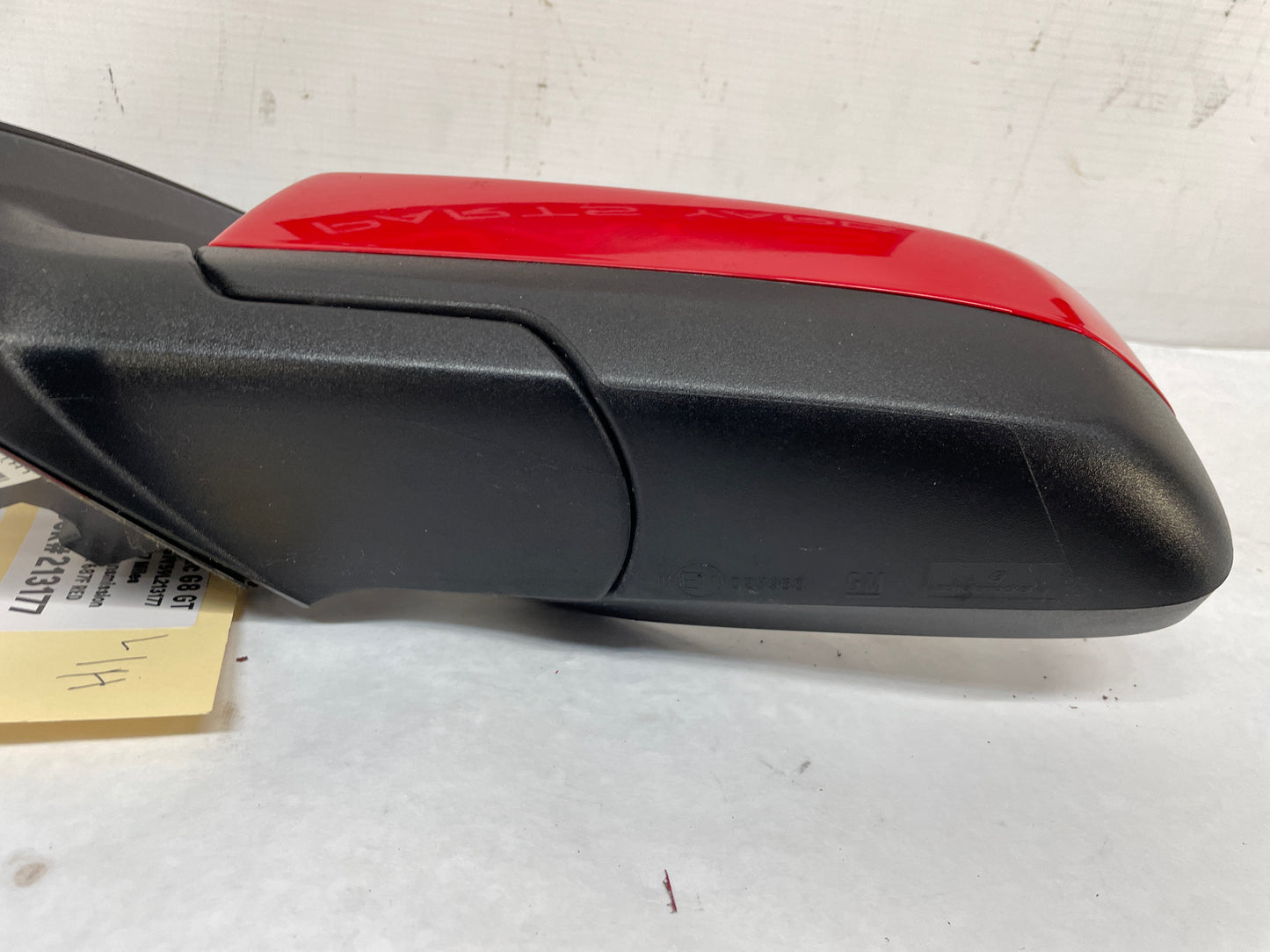 2009 Pontiac G8 GT LH Driver Exterior Out Side Door Mirror Red OEM