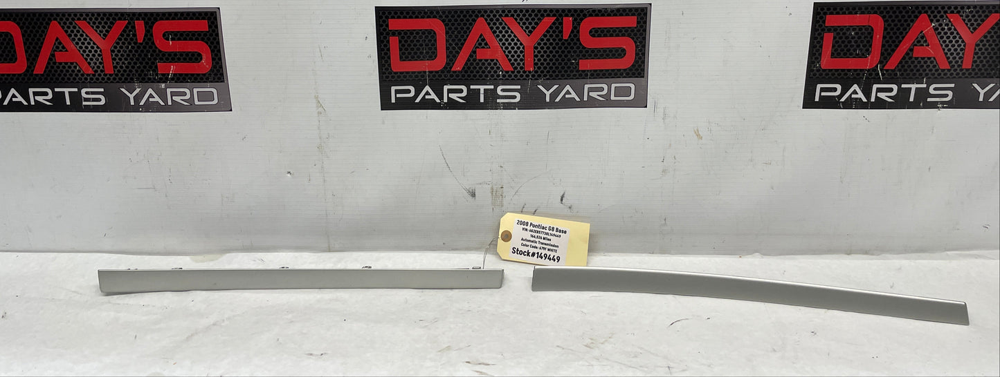 2008 Pontiac G8 Base LH & RH Silver Dash Trim Accent Applique Panel OEM - Day's Parts Yard