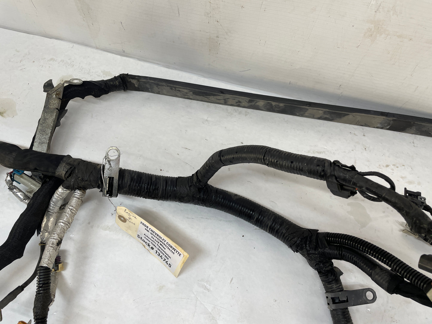 2008 Chevy C6 Corvette Engine Motor Automatic Transmission Wire Wiring Harness OEM