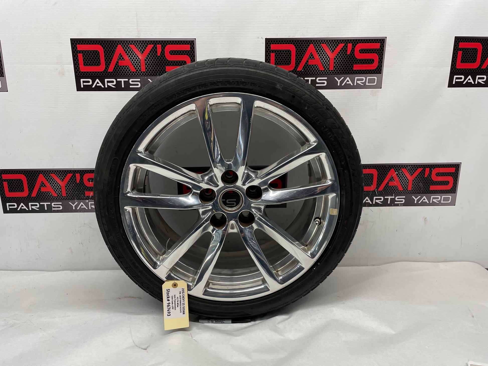 2014 Chevy SS Sedan Factory OEM Spare Wheel and Tire 19X8.5 OEM - Day's Parts Yard