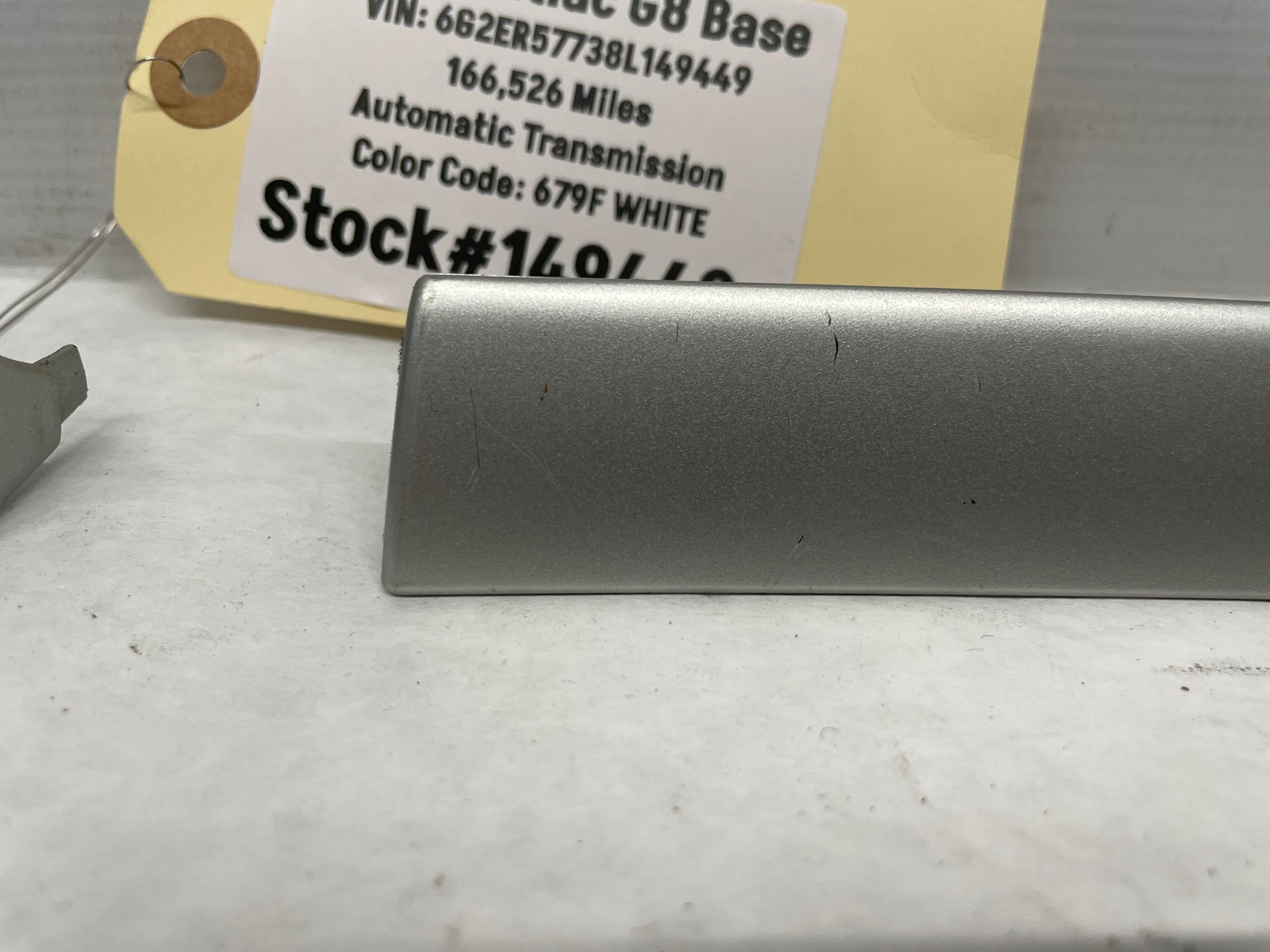 2008 Pontiac G8 Base LH & RH Silver Dash Trim Accent Applique Panel OEM - Day's Parts Yard