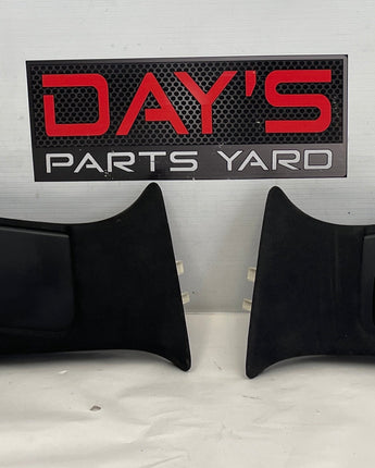 2018 Cadillac CTS-V RH & LH Interior B Pillar Upper Trim Black Suede OEM