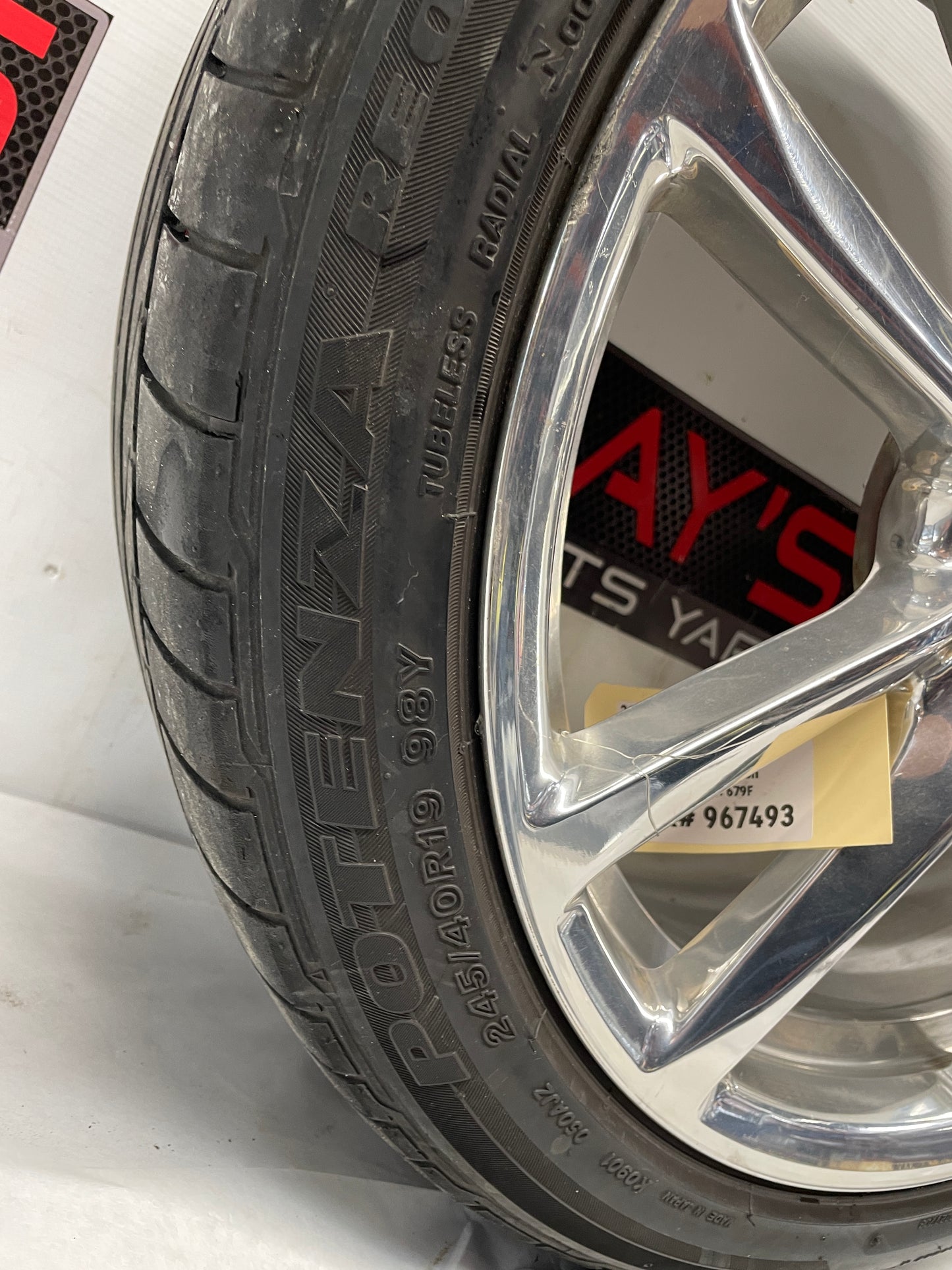 2014 Chevy SS Sedan Factory OEM Spare Wheel and Tire 19X8.5 OEM - Day's Parts Yard