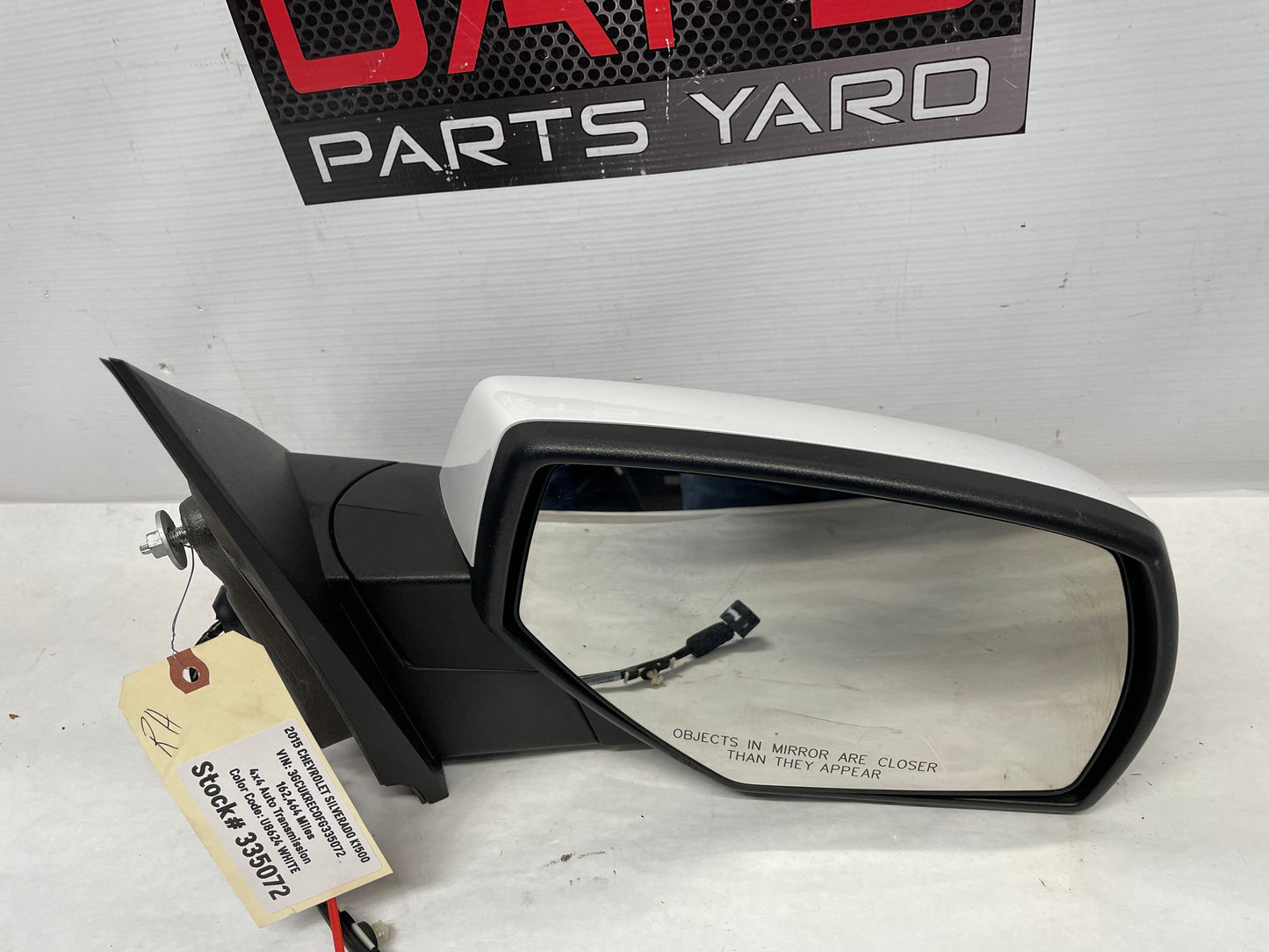 2015 Chevy Silverado K1500 RH Passenger Exterior Door Mirror OEM - Day's Parts Yard