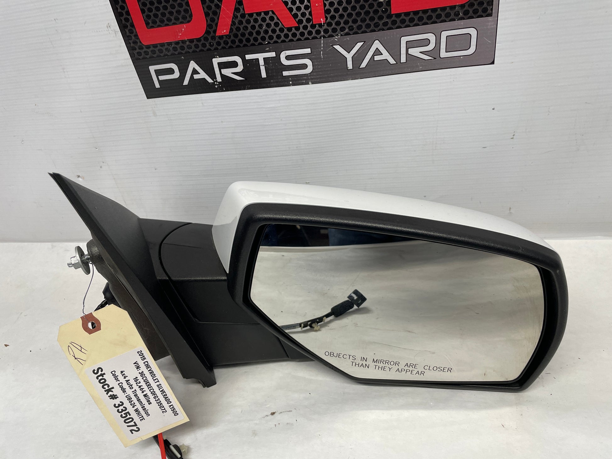 2015 Chevy Silverado K1500 RH Passenger Exterior Door Mirror OEM - Day's Parts Yard