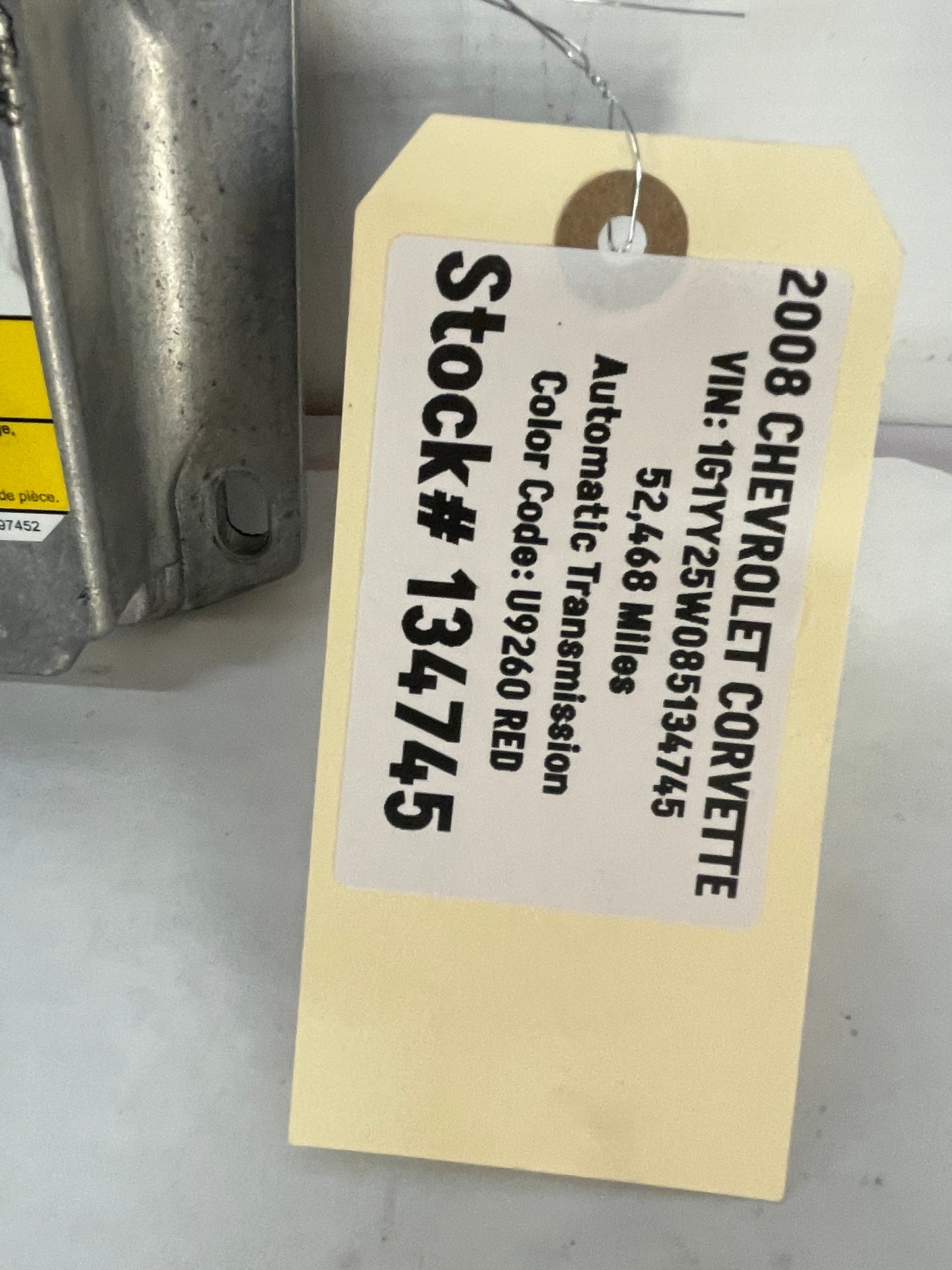 2008 Chevy C6 Corvette Airbag Air Bag Sensing Diagnostic Control Module OEM