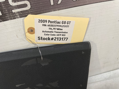 2009 Pontiac G8 GT Center Dash Radio Bezel Speaker Cover Grille OEM