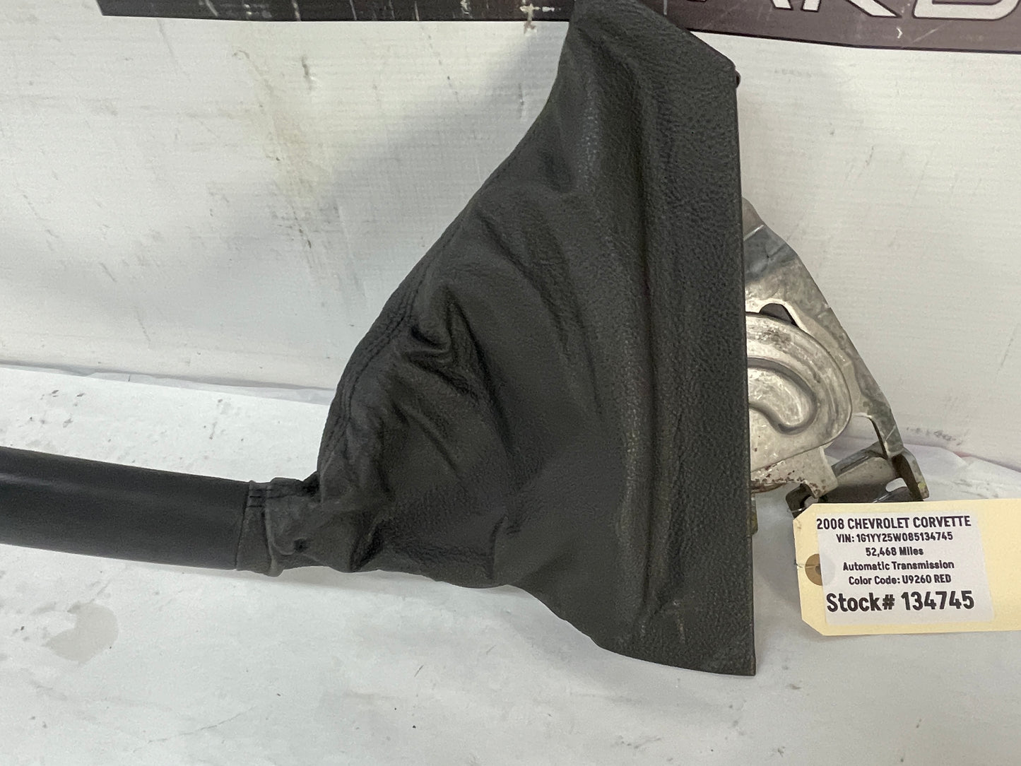 2008 Chevy C6 Corvette Emergency E Parking Brake Handle Lever Boot OEM