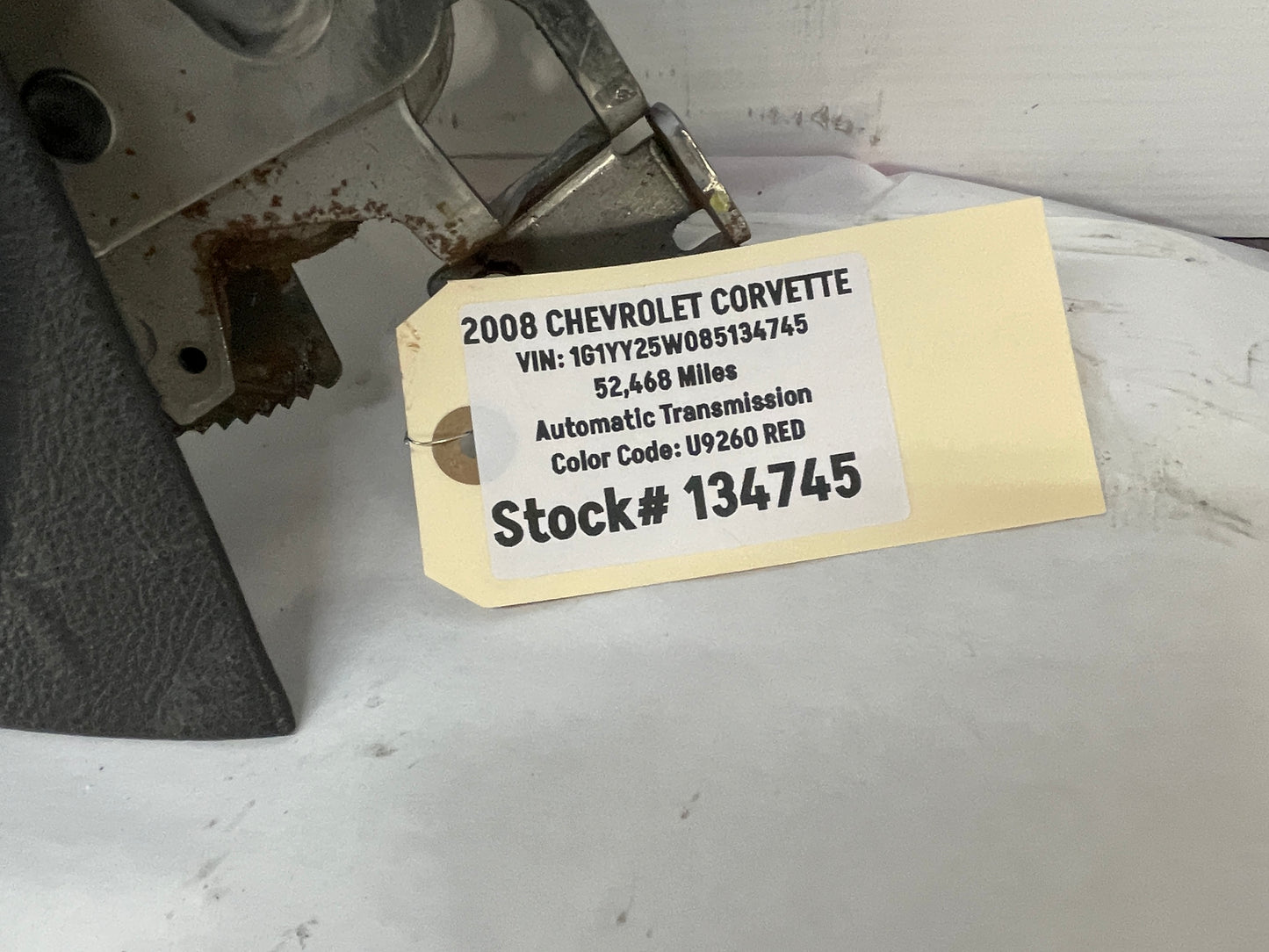 2008 Chevy C6 Corvette Emergency E Parking Brake Handle Lever Boot OEM