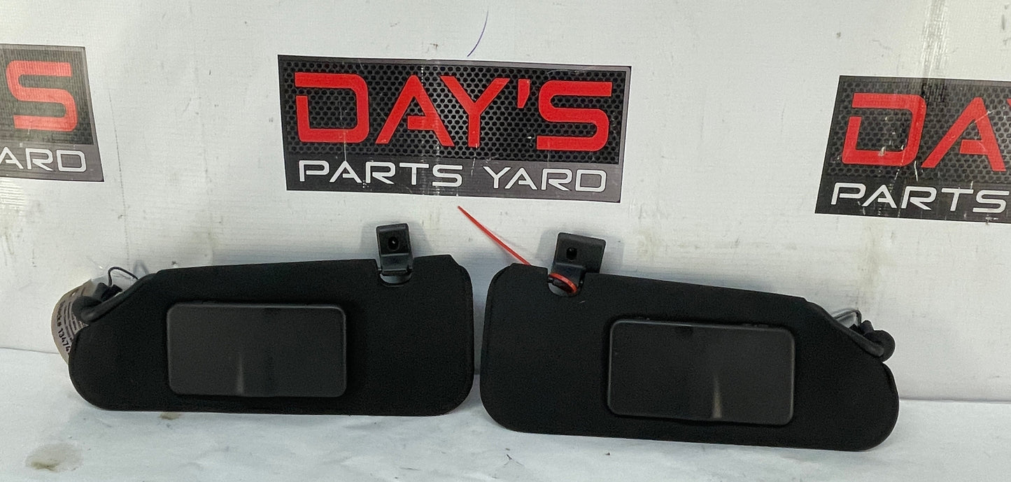 2008 Chevy C6 Corvette Sunvisors Sun Shades Visors w/ Clips OEM