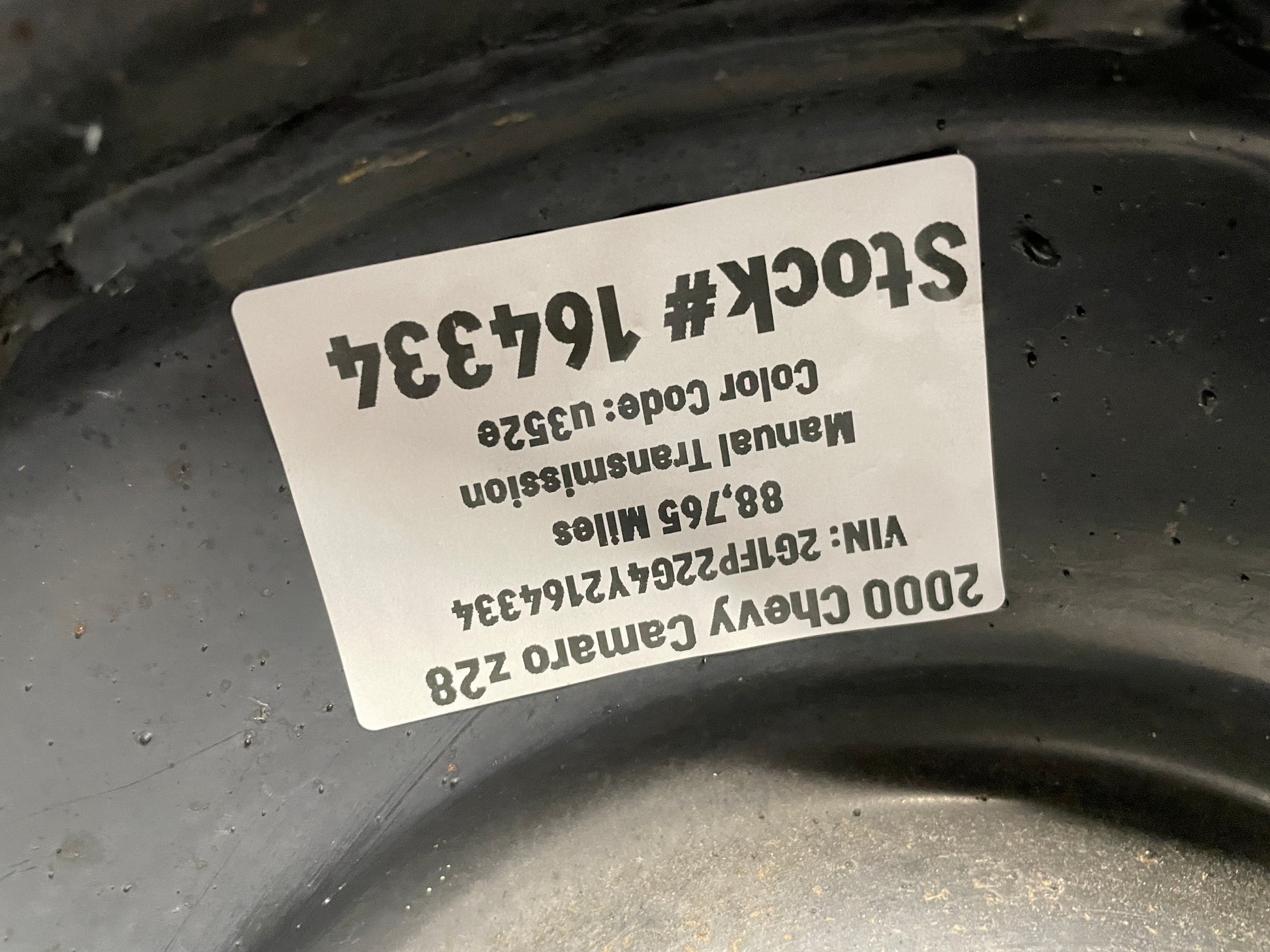 2000 Chevy Camaro Z28 Compact Spare Wheel & Tire - Day's Parts Yard