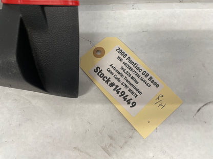2008 Pontiac G8 Base RH Passenger Front Seat Rear Outer Track Trim Cover OEM - Day's Parts Yard