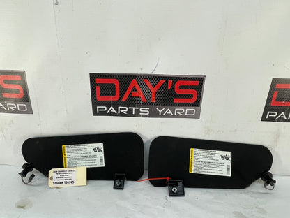2008 Chevy C6 Corvette Sunvisors Sun Shades Visors w/ Clips OEM