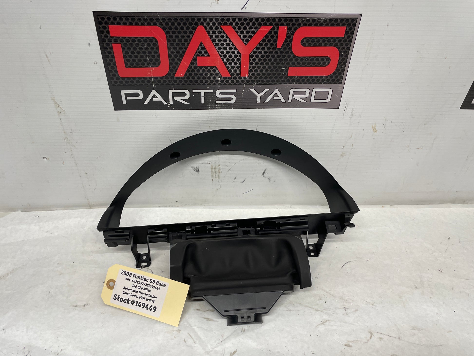 2008 Pontiac G8 Base Speedometer Gauge Cluster Bezel Trim Panel Plate OEM - Day's Parts Yard