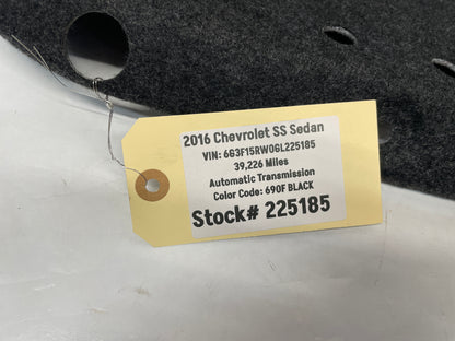 2017 Chevy SS Sedan Trunk Deck Lid Liner Carpet Felt OEM - Day's Parts Yard
