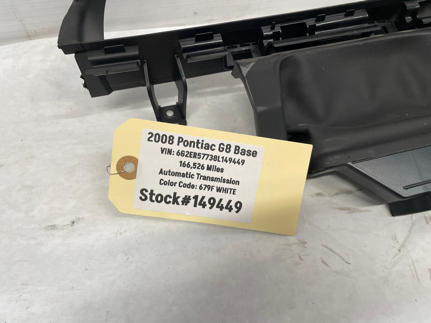 2008 Pontiac G8 Base Speedometer Gauge Cluster Bezel Trim Panel Plate OEM - Day's Parts Yard