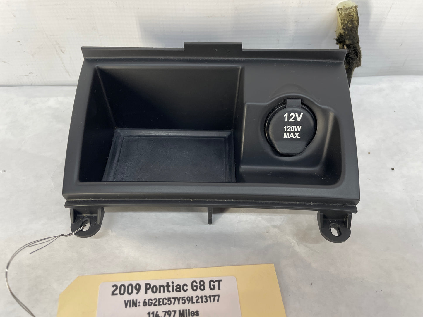 2009 Pontiac G8 GT Lower Radio Center Console Storage Cubby Compartment Assembly OEM