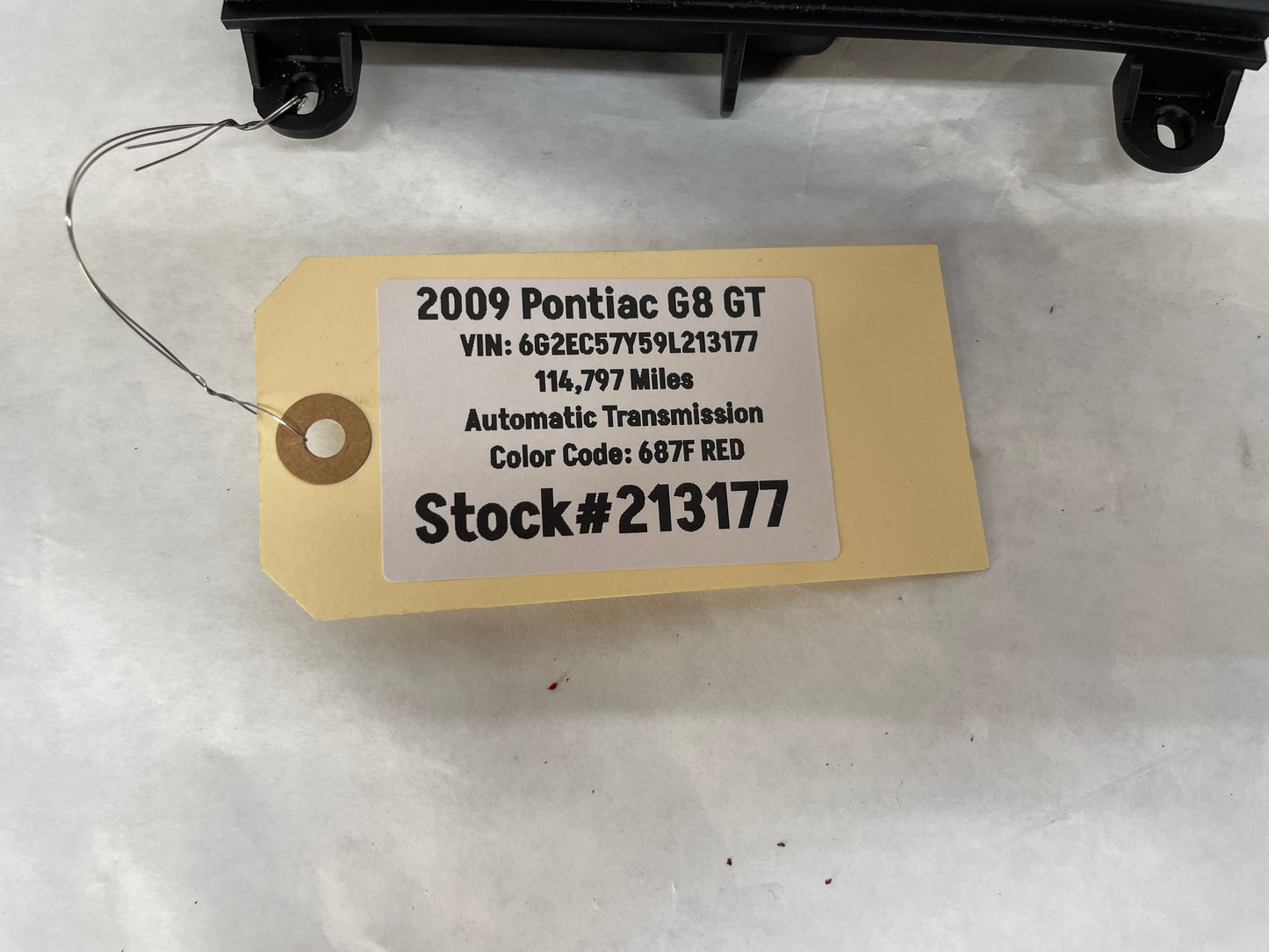 2009 Pontiac G8 GT Lower Radio Center Console Storage Cubby Compartment Assembly OEM