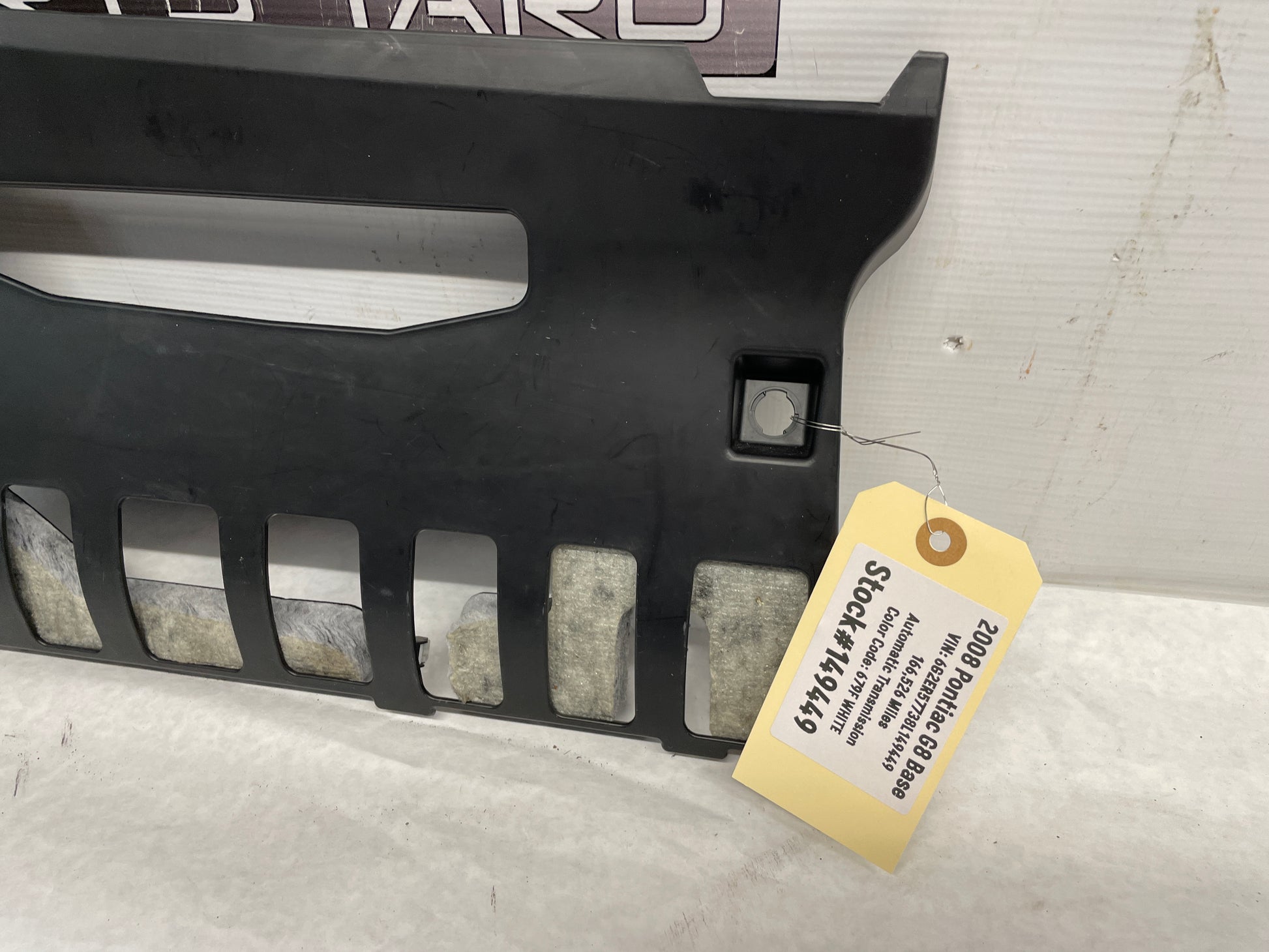 2008 Pontiac G8 Base LH Driver Dash Hush Panel Trim OEM - Day's Parts Yard