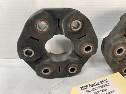 2009 Pontiac G8 GT Driveshaft Drive Shaft Couplers Isolators OEM