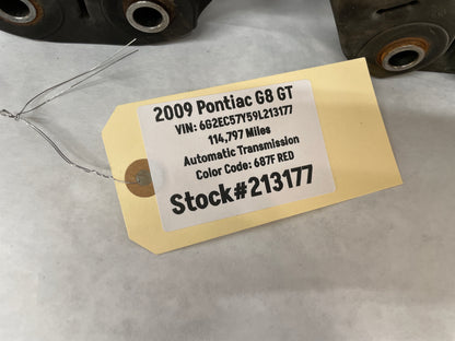 2009 Pontiac G8 GT Driveshaft Drive Shaft Couplers Isolators OEM