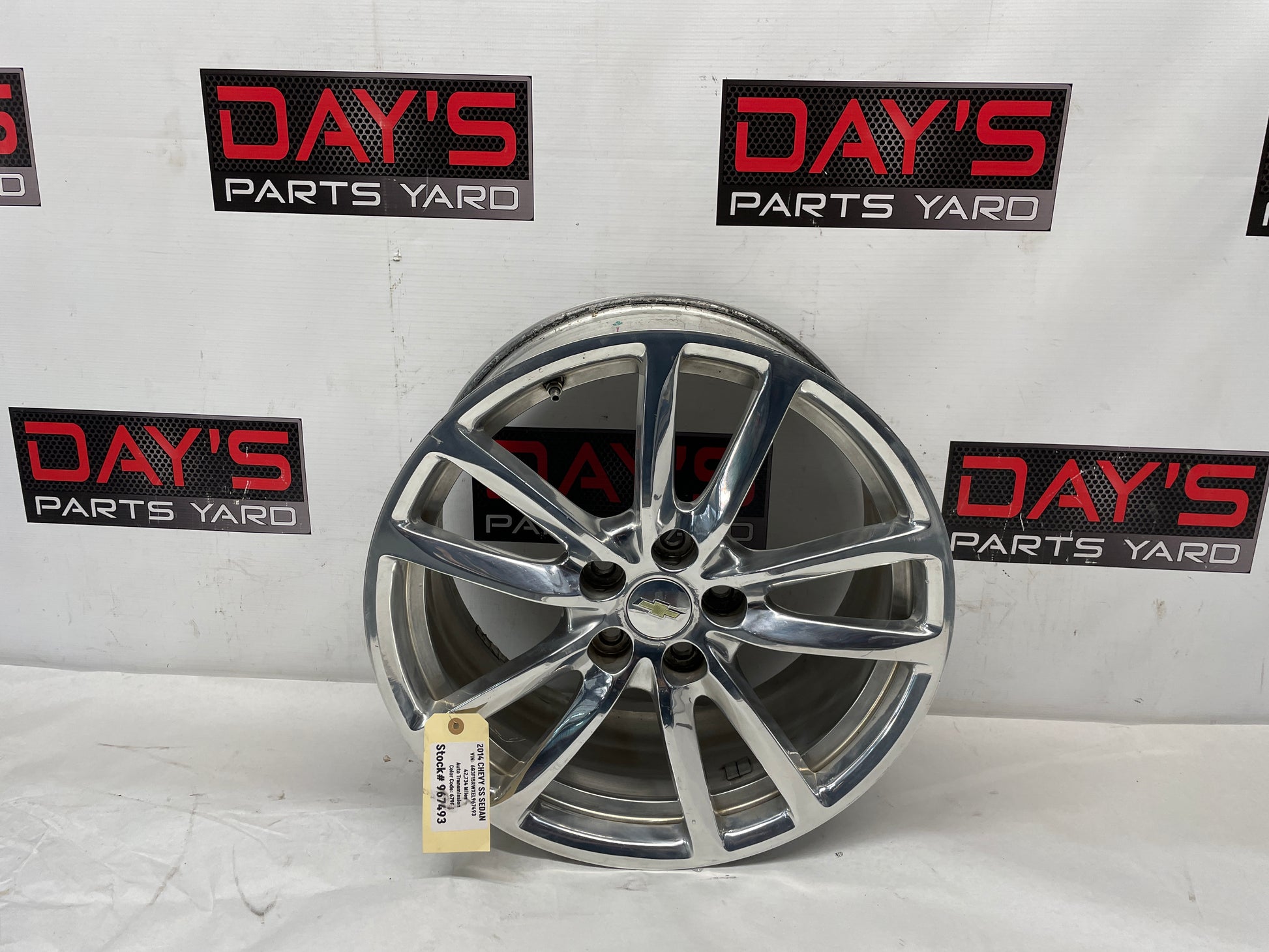 2014 Chevy SS Sedan Factory OEM Rear Wheel 19X9 - Day's Parts Yard