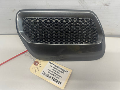 2019 Ford Mustang GT RH Passenger Hood Scoop Vent Grille Gray OEM