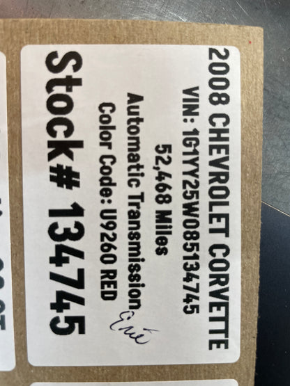 2008 Chevy C6 Corvette A/C Air Conditioning Lines Hoses Tubes OEM