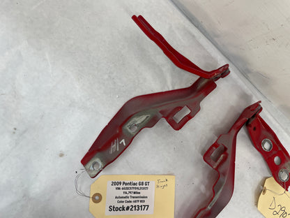 2009 Pontiac G8 GT RH & LH Hood Hinges OEM