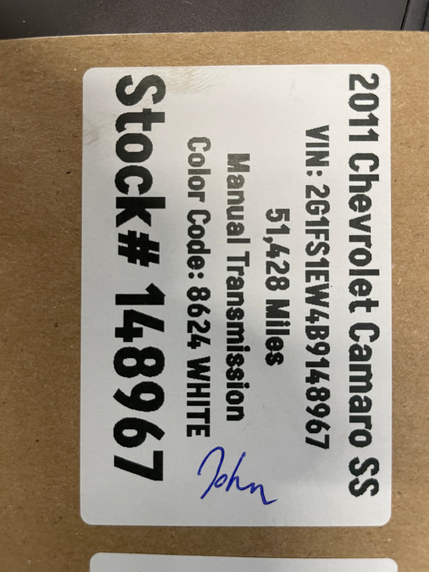 2011 Chevy Camaro SS factory OEM Front Wheel 20X8