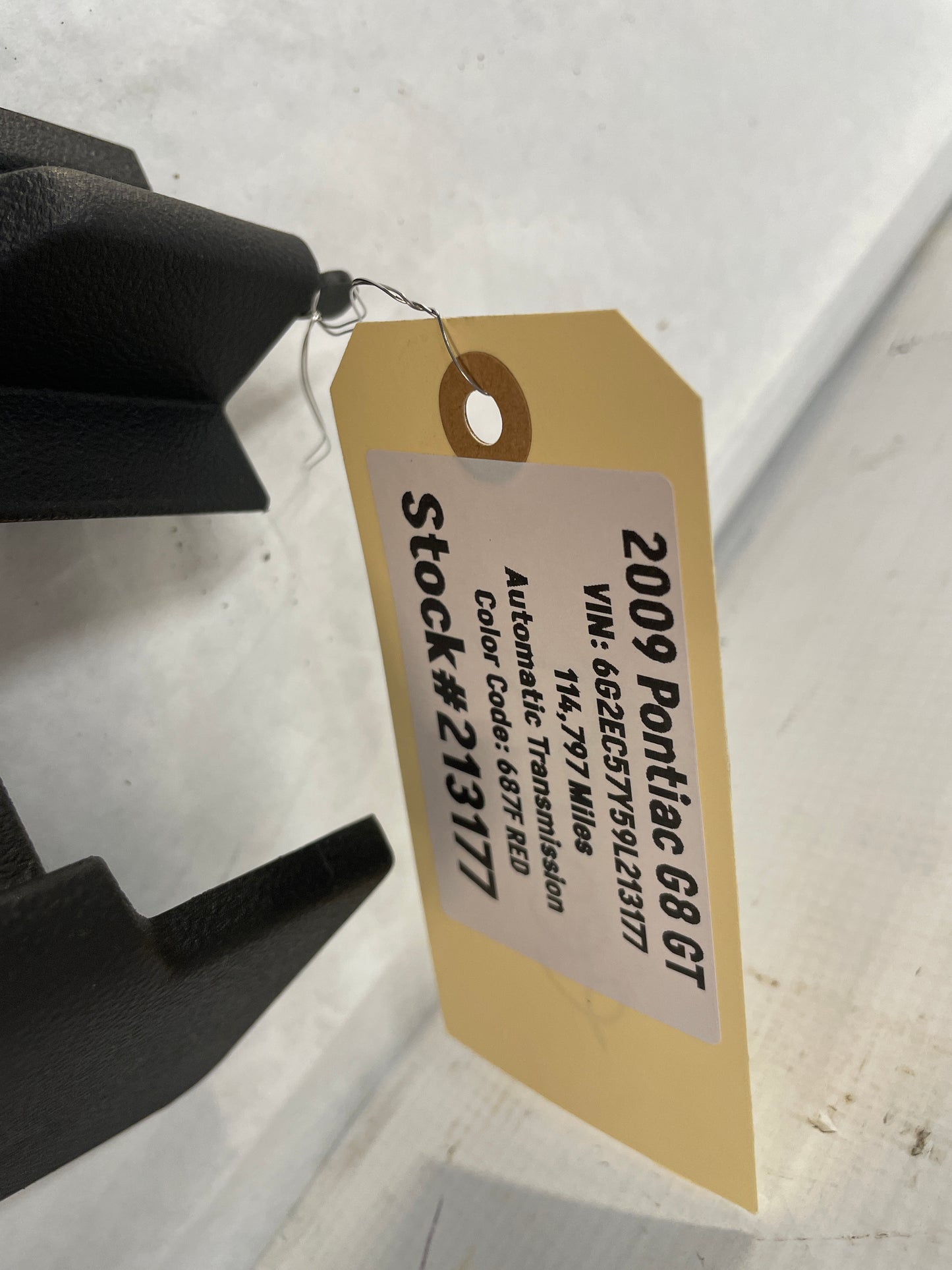 2009 Pontiac G8 GT LH Driver Front Seat Rear Outer Frame Track Trim Cover OEM