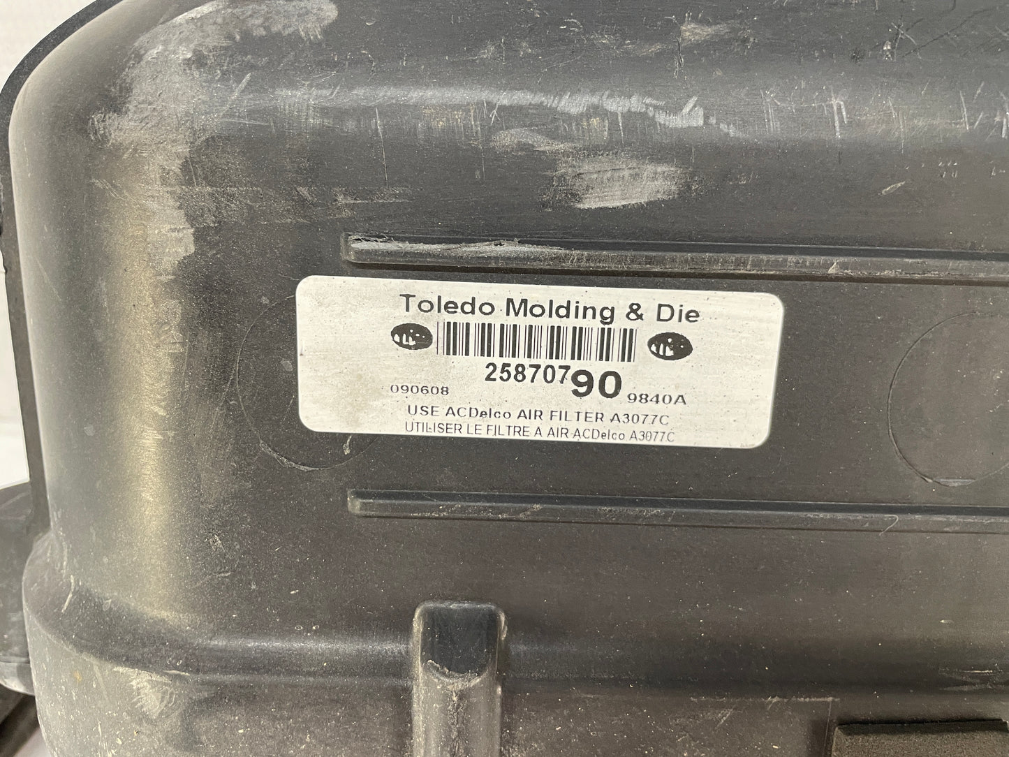 2008 Chevy C6 Corvette Air Cleaner Box Assembly OEM